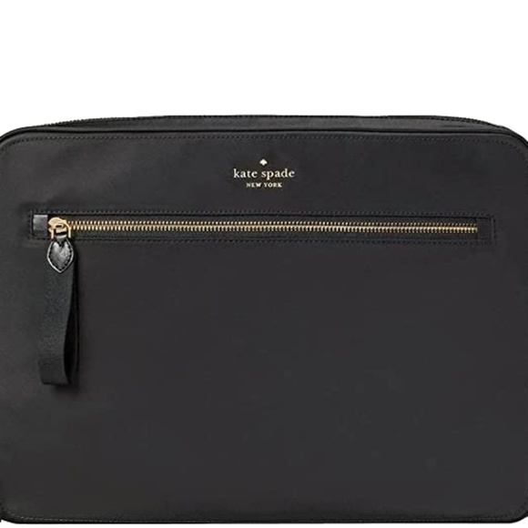 kate spade Handbags - Kate Spade New York Laptop Sleeve with strap Nylon Crossbody (Black)